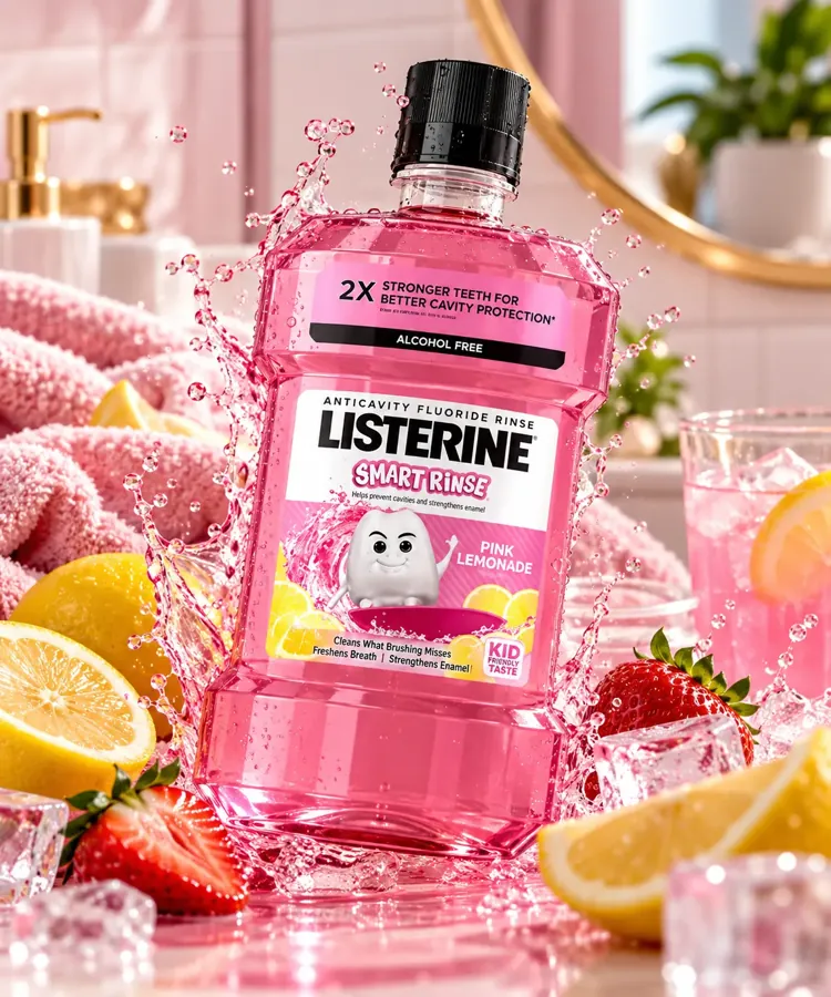 Listerine Smart Rinse Pink Lemonade